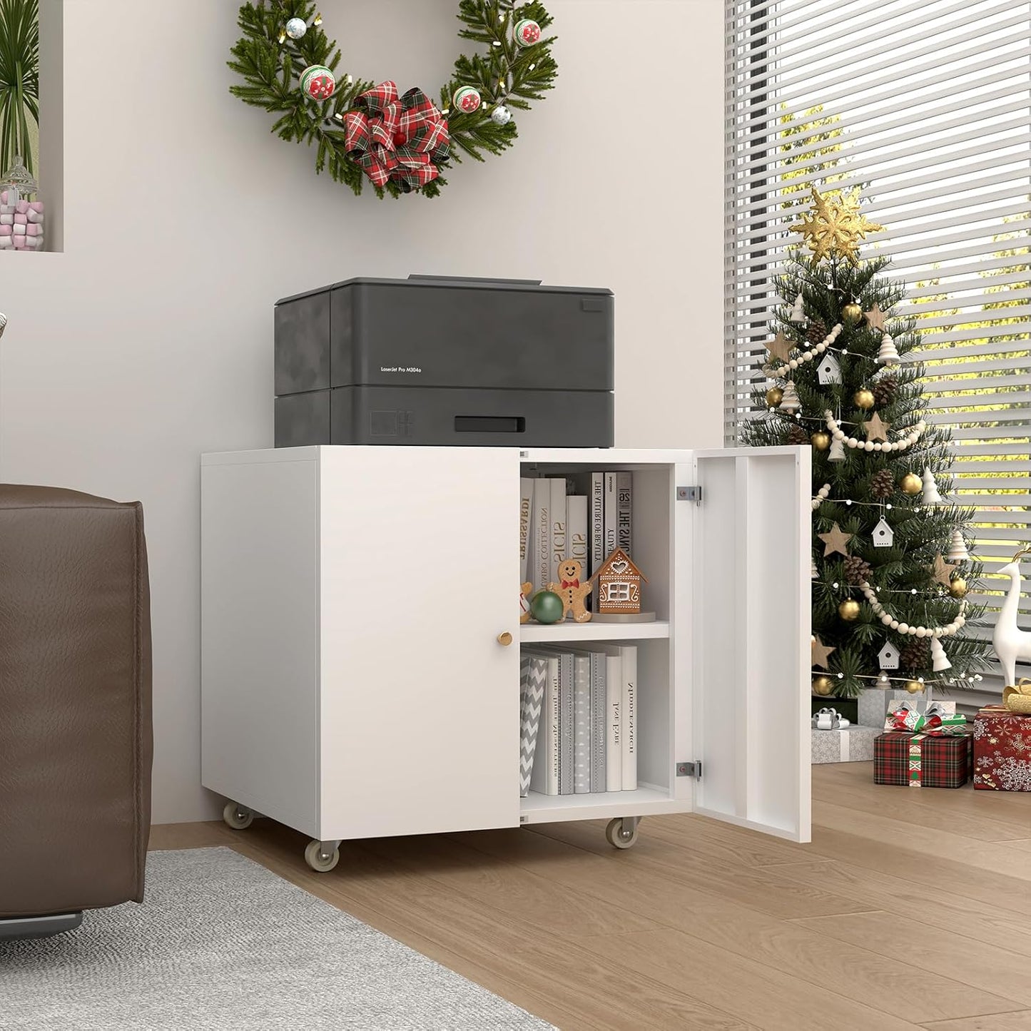 Rolling Metal Printer Stand - STEELIST