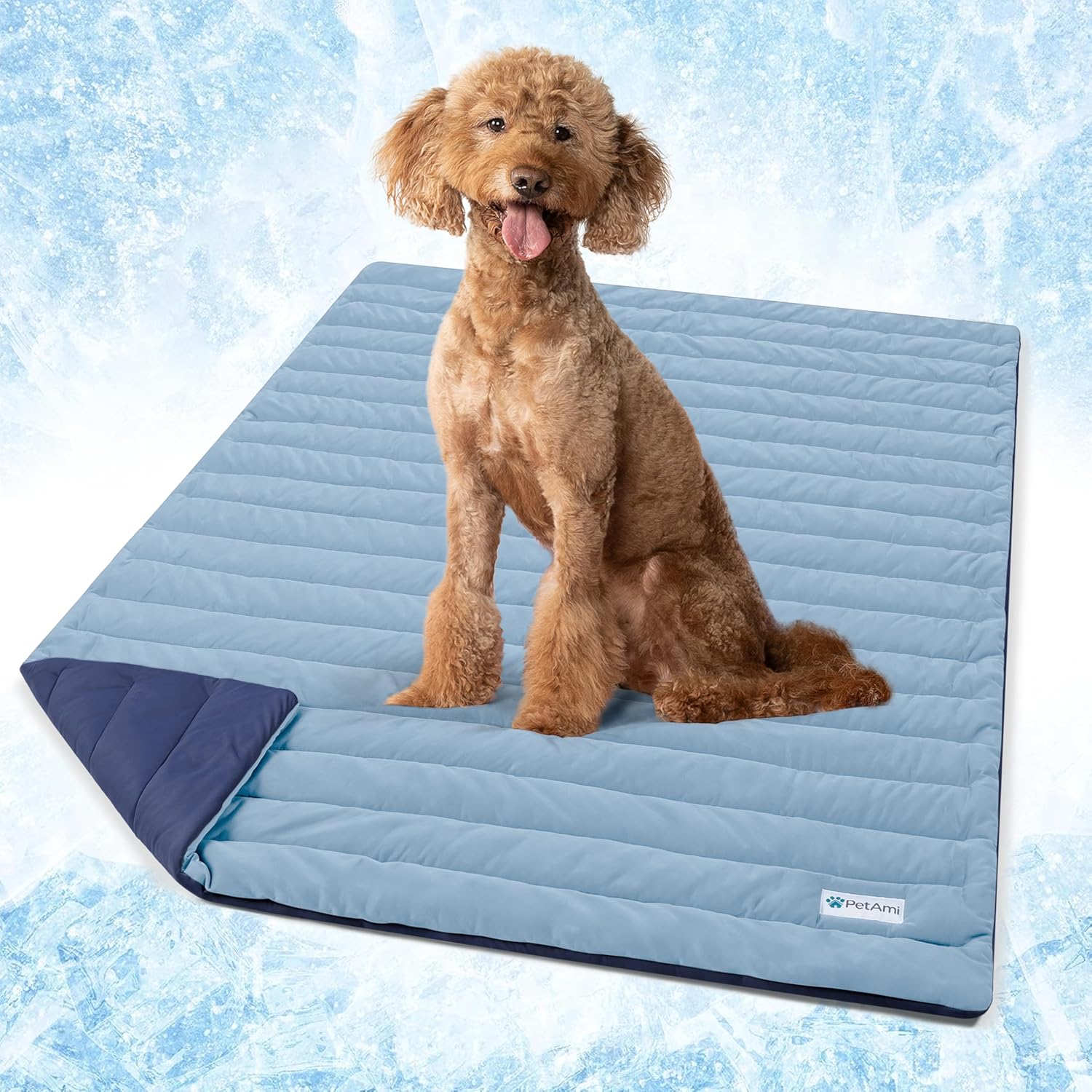 PetAmi Premium Pet Cooling Mat for Dogs and Cats - Large Size