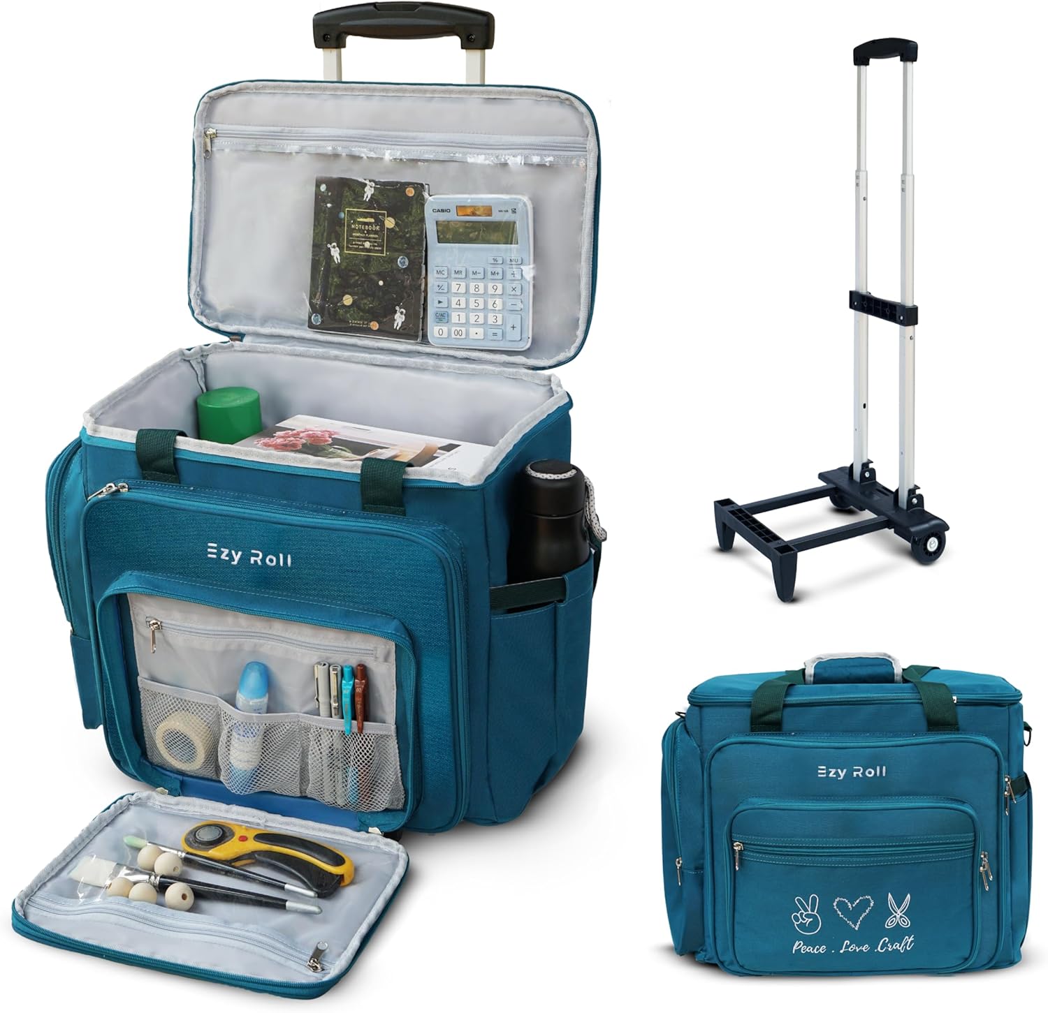 Large Craft Bag With Detachable Wheels - Perfect for Artists