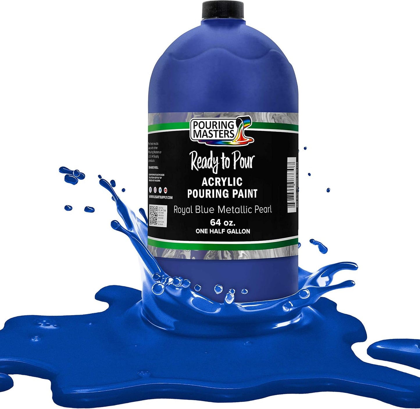 Pouring Masters Royal Blue Metallic Pearl Ready to Pour Paint