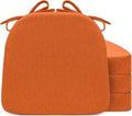Chair Cushions for Dining Chairs Orange 17 x 16, Set of 4