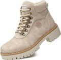 Womens Snow Hiking Boots - Waterproof Warm Ankle Lace Up Boots