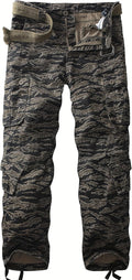 Men's Camo BDU Cargo Tactical Ripstop Cotton Pants - Lightweight