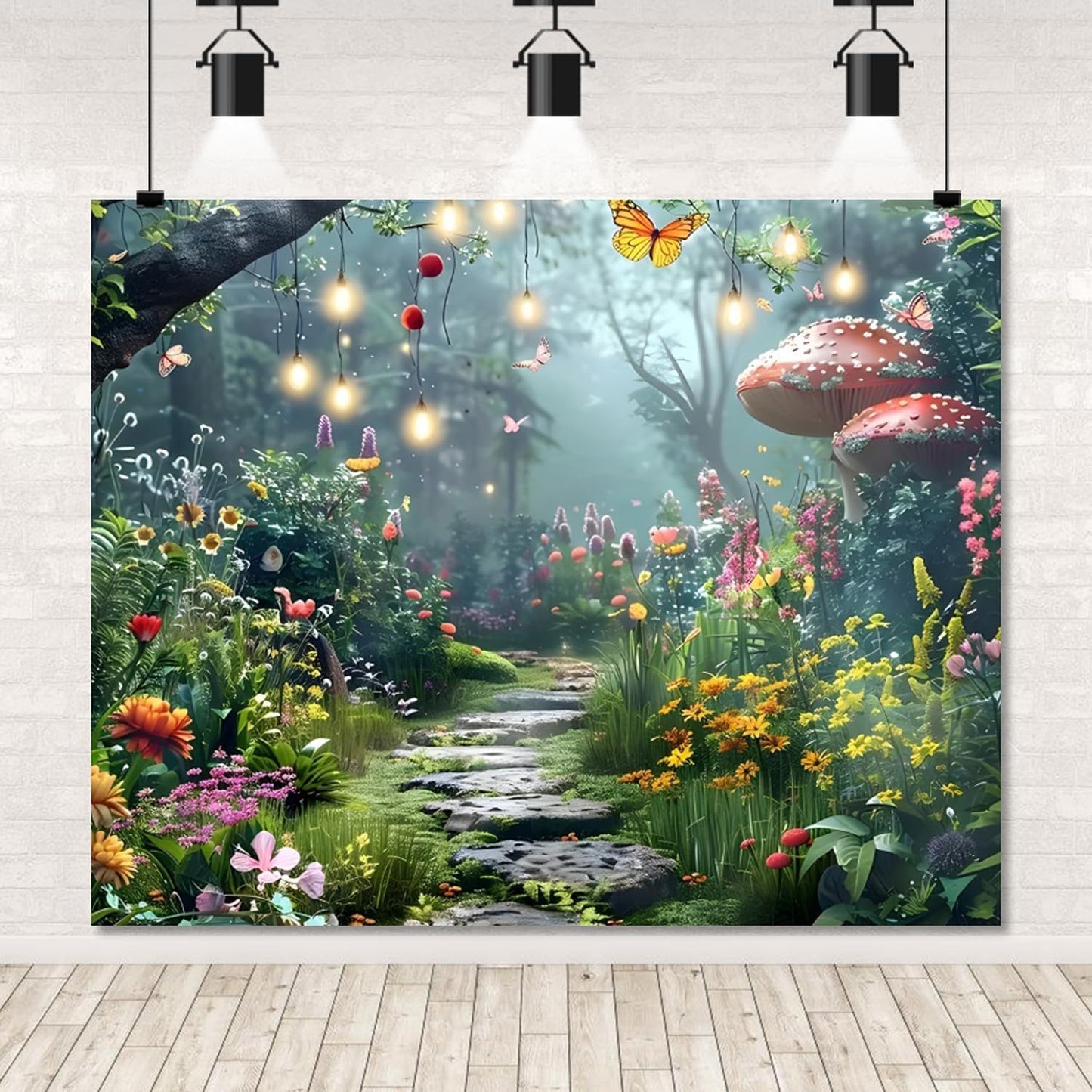 Enchanted Forest Backdrop 10x8ft for Fantasy Wonderland Decor