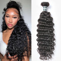 ASHINE Human Hair Bundle Deep Wave 16 Inch for Natural Look