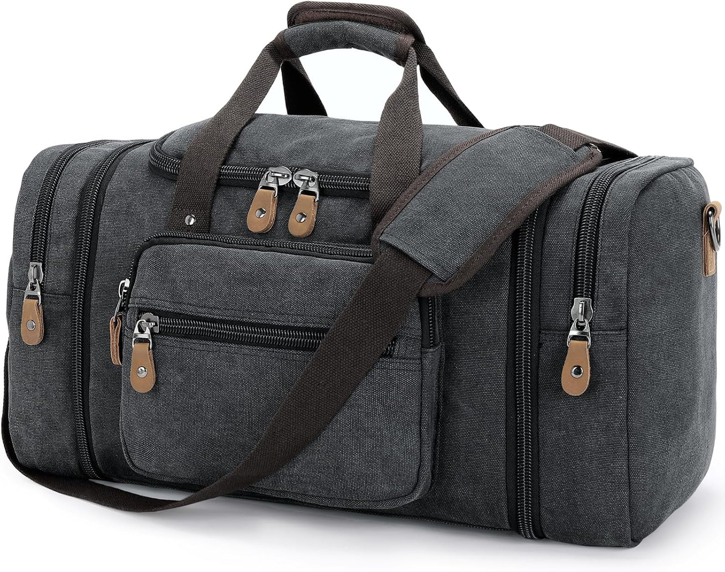Gonex Canvas Duffle Bag for Travel 50L Expandable Design