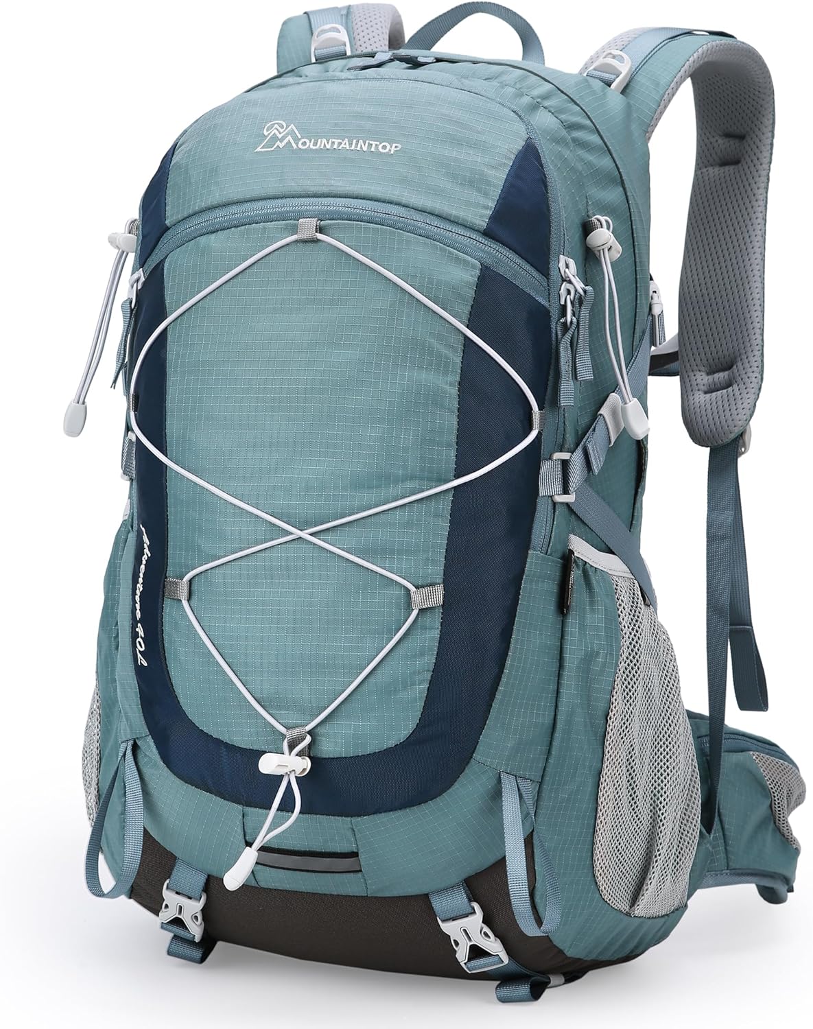 MOUNTAINTOP 40L Hiking Backpack with Rain Cover for Outdoor Use