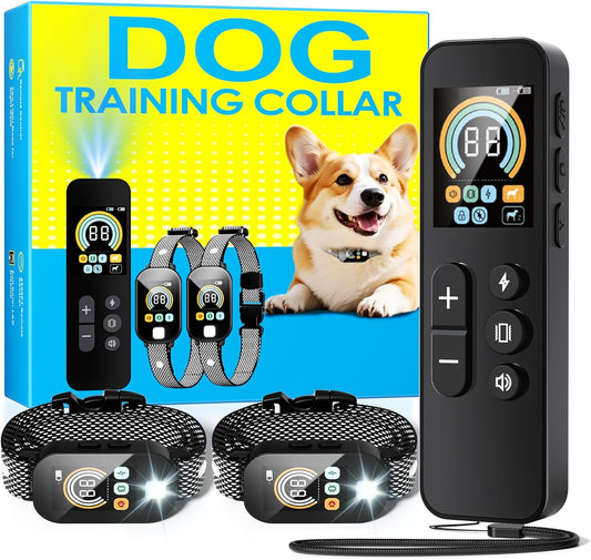 Dog Shock Collar for 2 Dogs with 4200FT Remote Training Range