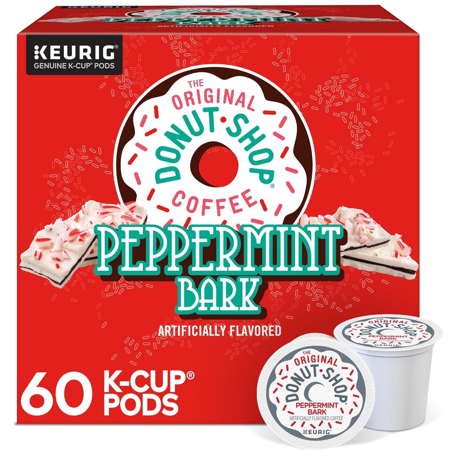 The Original Donut Shop Peppermint Bark K-Cup Pods for Coffee Lovers