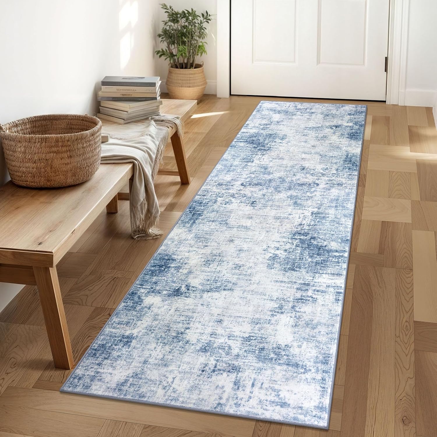 IOHOUZE Abstract Runner Rug 2x6 Ft for Hallways and Kitchens