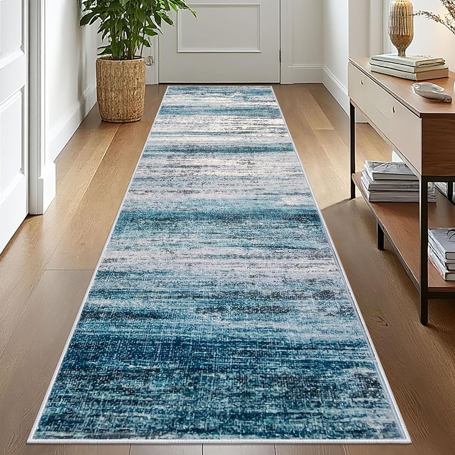KOZYFLY Modern Abstract Hallway Runner Rug for Stylish Spaces