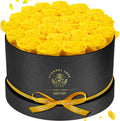 Forever Flowers 27 Roses in A Box - Real Preserved Yellow Roses