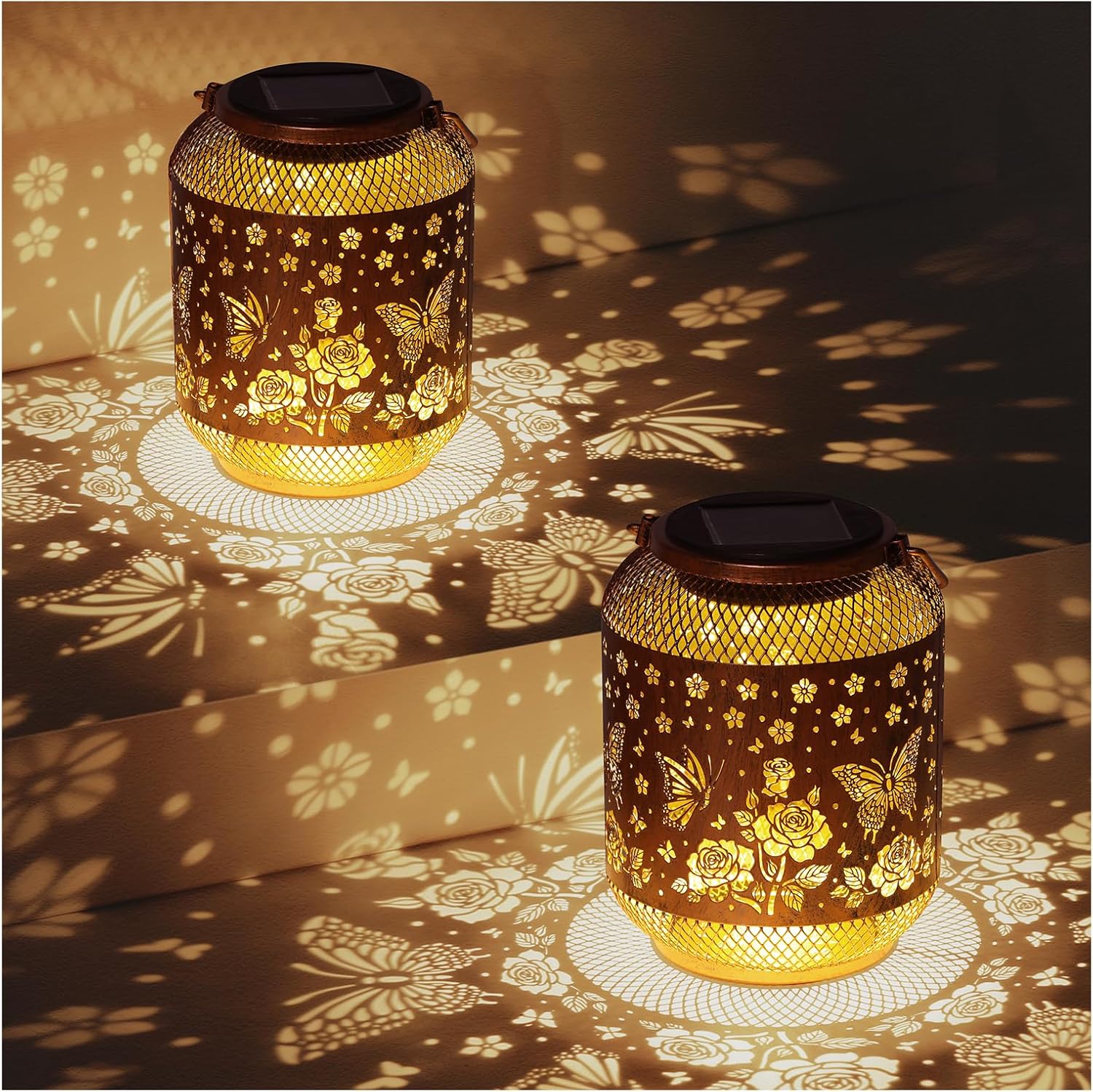 Butterfly Solar Lanterns Outdoor Waterproof Garden Decor Gifts