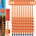2025 Heavy Duty Ground Anchors Screw in - Heavy-Duty Orange Stakes