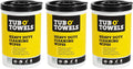 Tub O Towels TW90 Heavy-Duty 10 in x 12 in Cleaning Wipes - 3 Pack