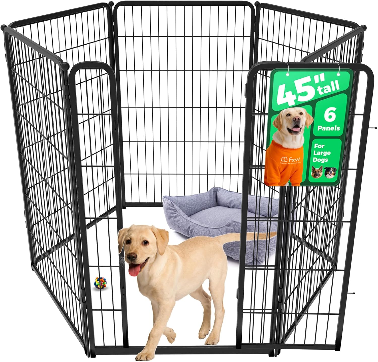 FXW Homeplus Unleashed Indoor Dog Playpen for Large Dogs