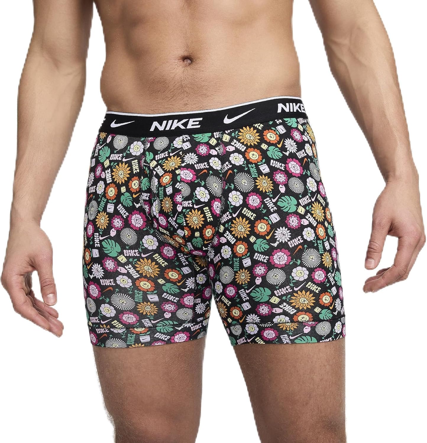 Nike Dri-FIT Essential Cotton Boxer Briefs - Moisture-Wicking Comfort Trio (Multi, M)