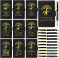 Spakon 10 Sets Christian Gifts Bulk Leather Notebooks with Pens