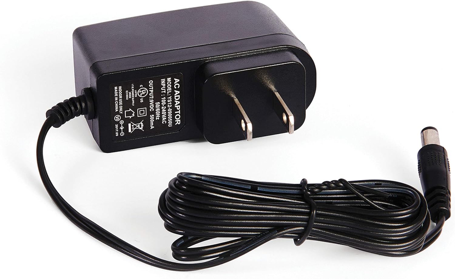 D'Addario Pedalboard Power Supply: Reliable 9V DC Cord