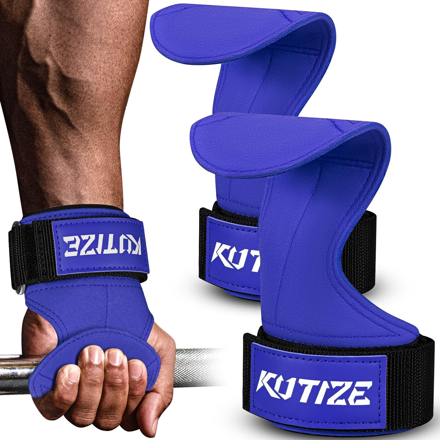 KUTIZE Neoprene Padded Lifting Straps - Max Strength!