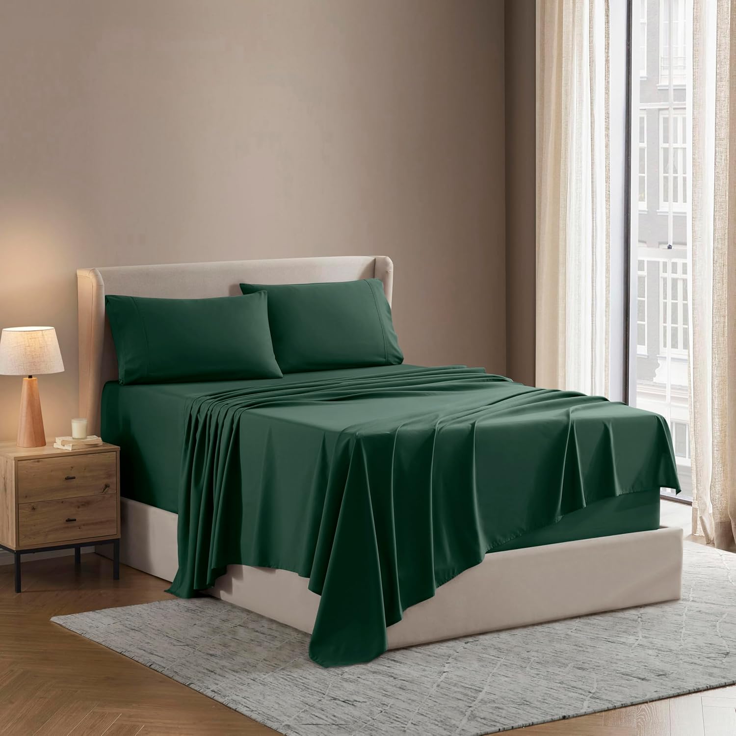 Nestl California King Sheet Set - Ultra-Soft Microfiber Sheets
