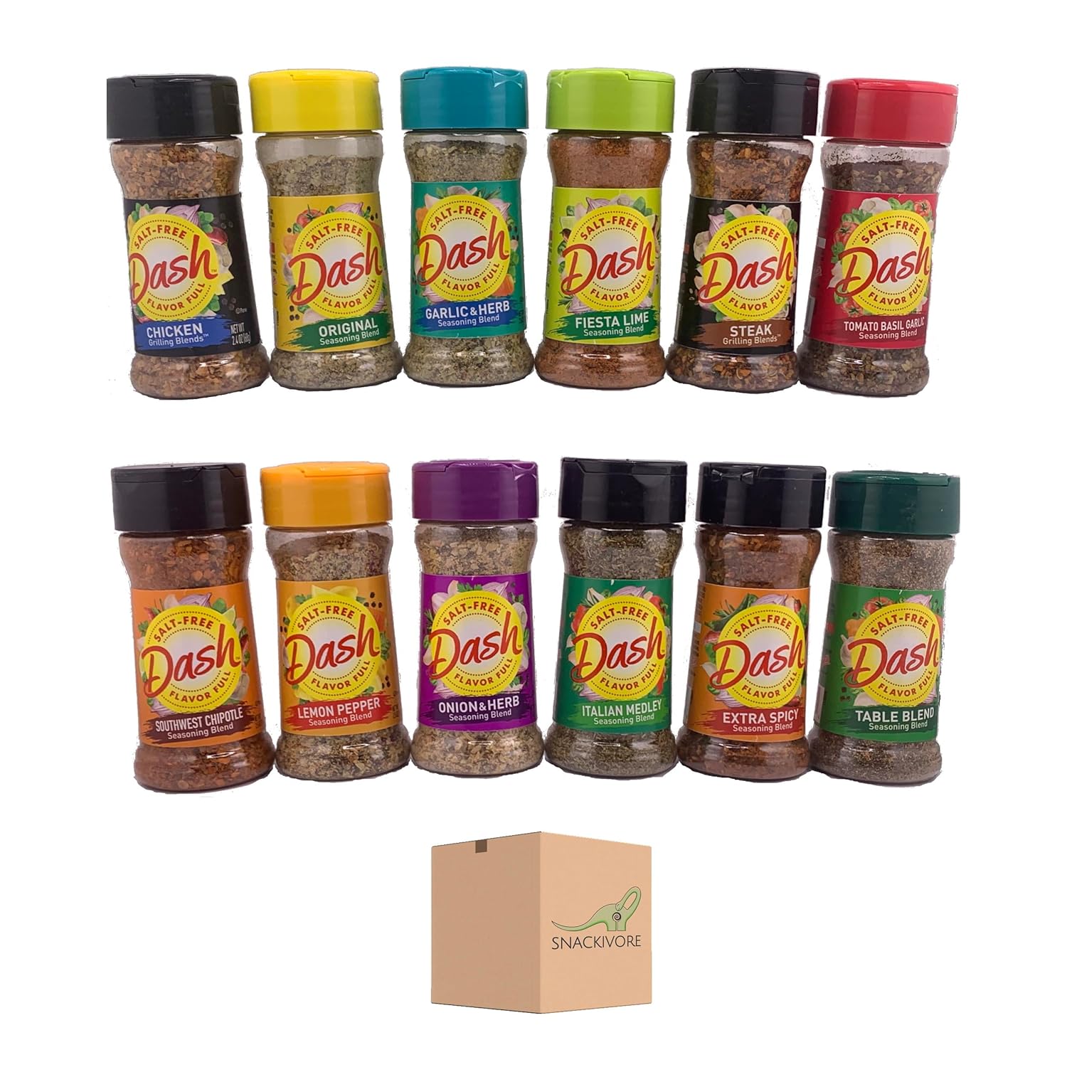 Mrs Dash Seasoning Salt Free Variety 12 Pack for Flavor Lovers