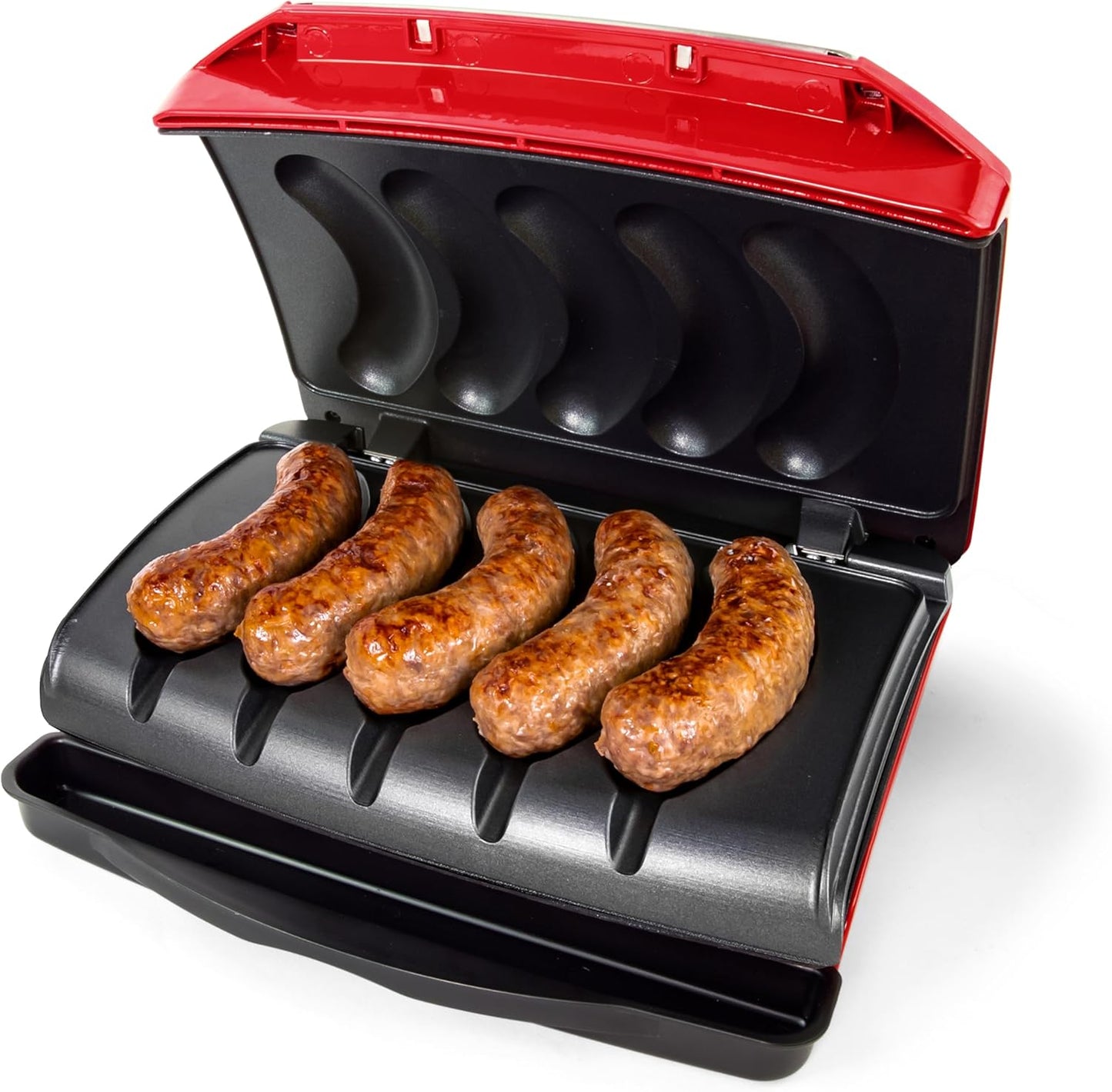 Nostalgia Game Day Electric Grill for Sausages and Brats