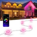 Nexillumi Permanent Outdoor Lights 100ft - Smart RGB Eaves Lighting