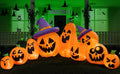 Joiedomi 12.5 ft Halloween Inflatable Pumpkin Yard Decoration - Nine