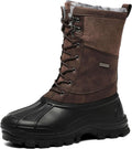 Mens Waterproof Snow Duck Boots - Insulated Winter Work Boots