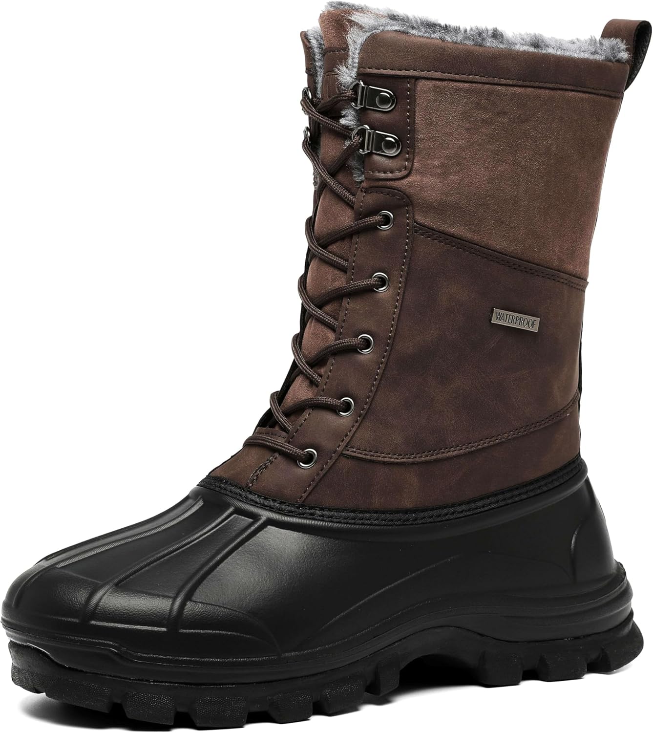GoodValue Mens Waterproof Snow Winter Duck Boots for All Seasons