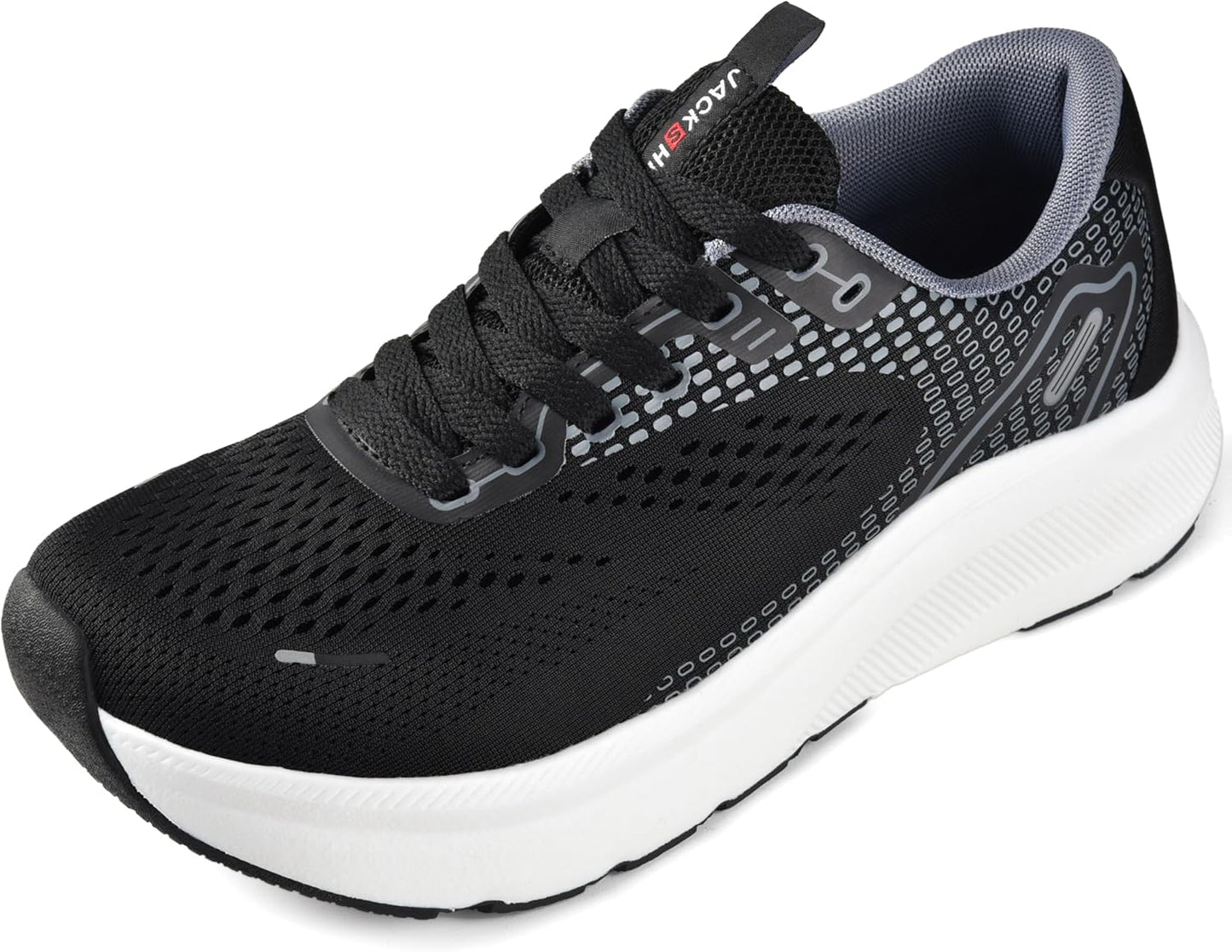 JACKSHIBO Wide Toe Box Shoes for Men with Arch Support