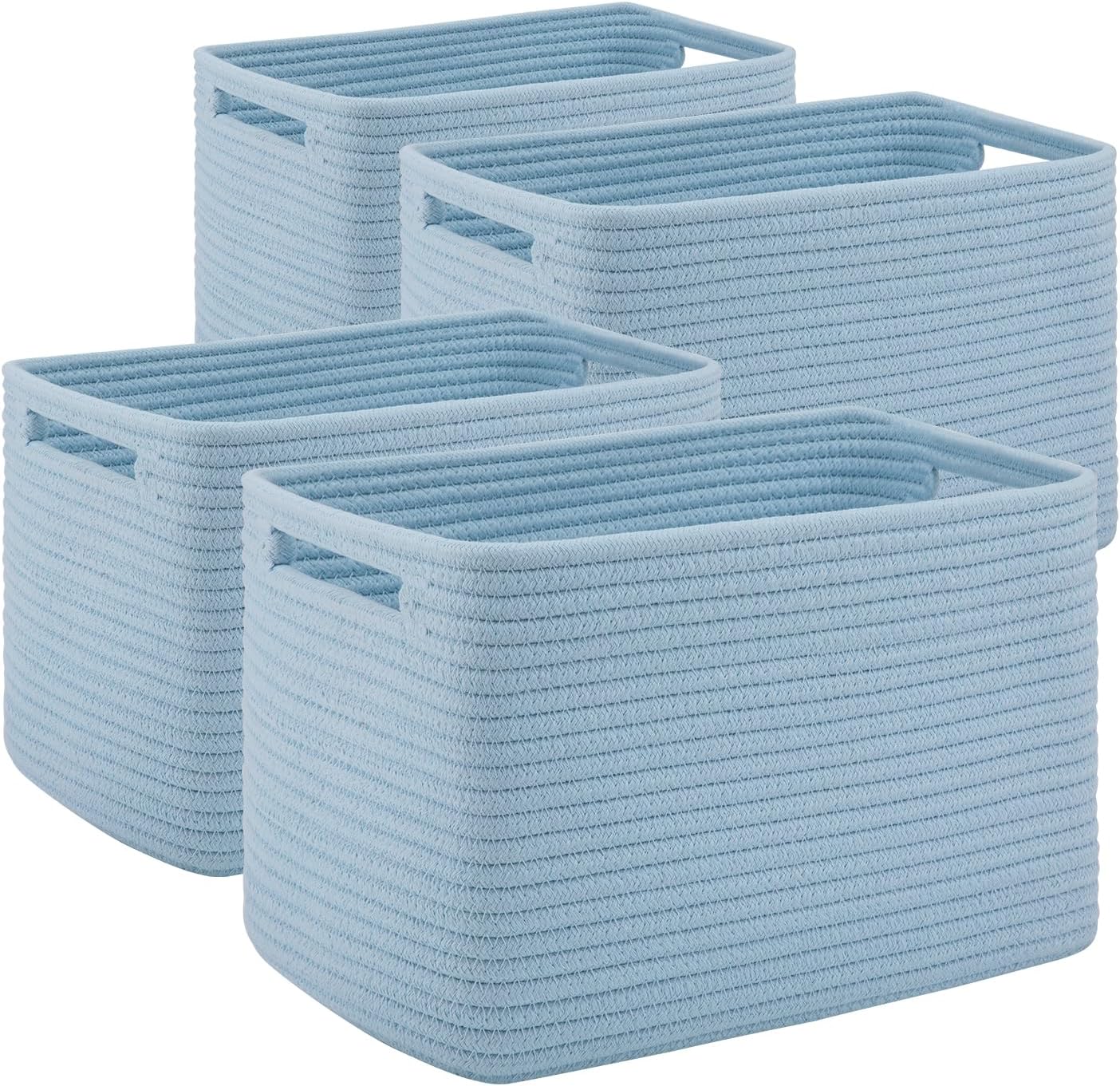 Sturdy Woven Storage Baskets for Organizing Toys and Clothes