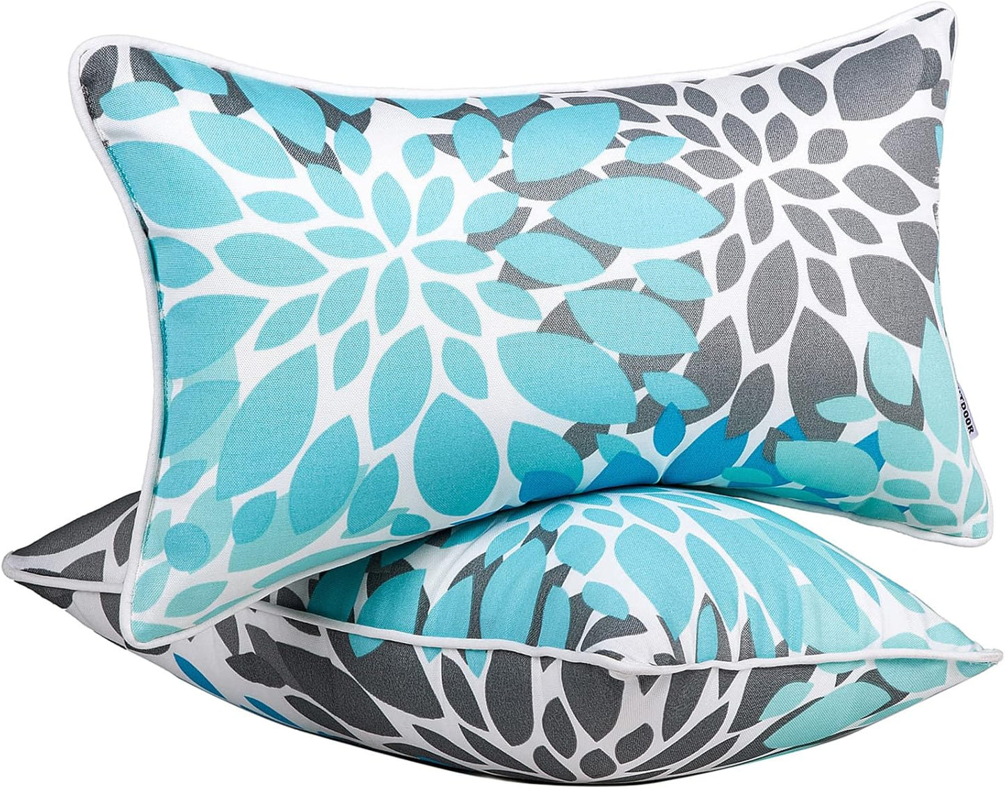 JMGBird Outdoor Lumbar Pillows Set of 2 for Patio Furniture