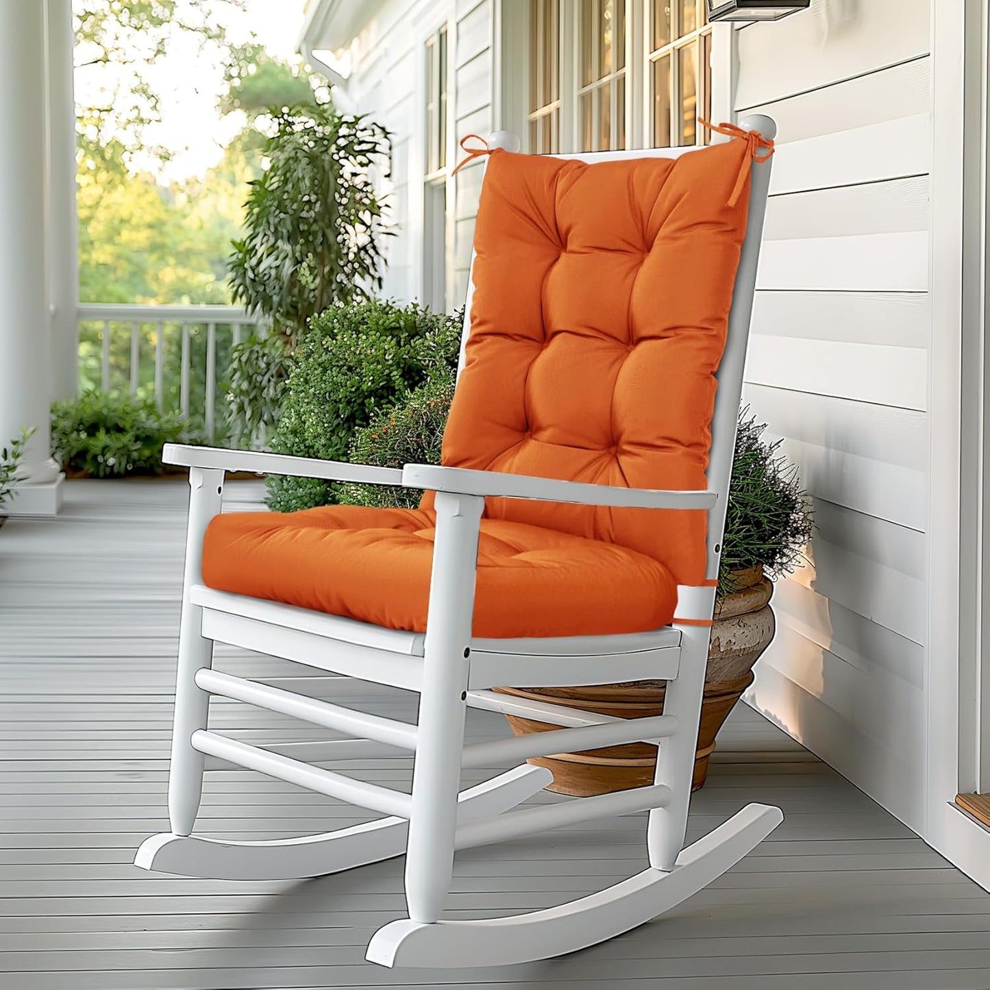 Mudilun Rocking Chair Cushion Non-Slip for Indoor and Outdoor Use
