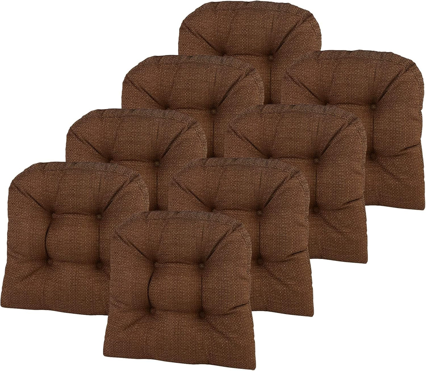 Klear Vu Gripper Overstuffed Non-Slip Dining Chair Cushions