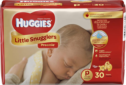 Kimberly-Clark Huggies Gentle Care Preemies Diapers - 30 Count
