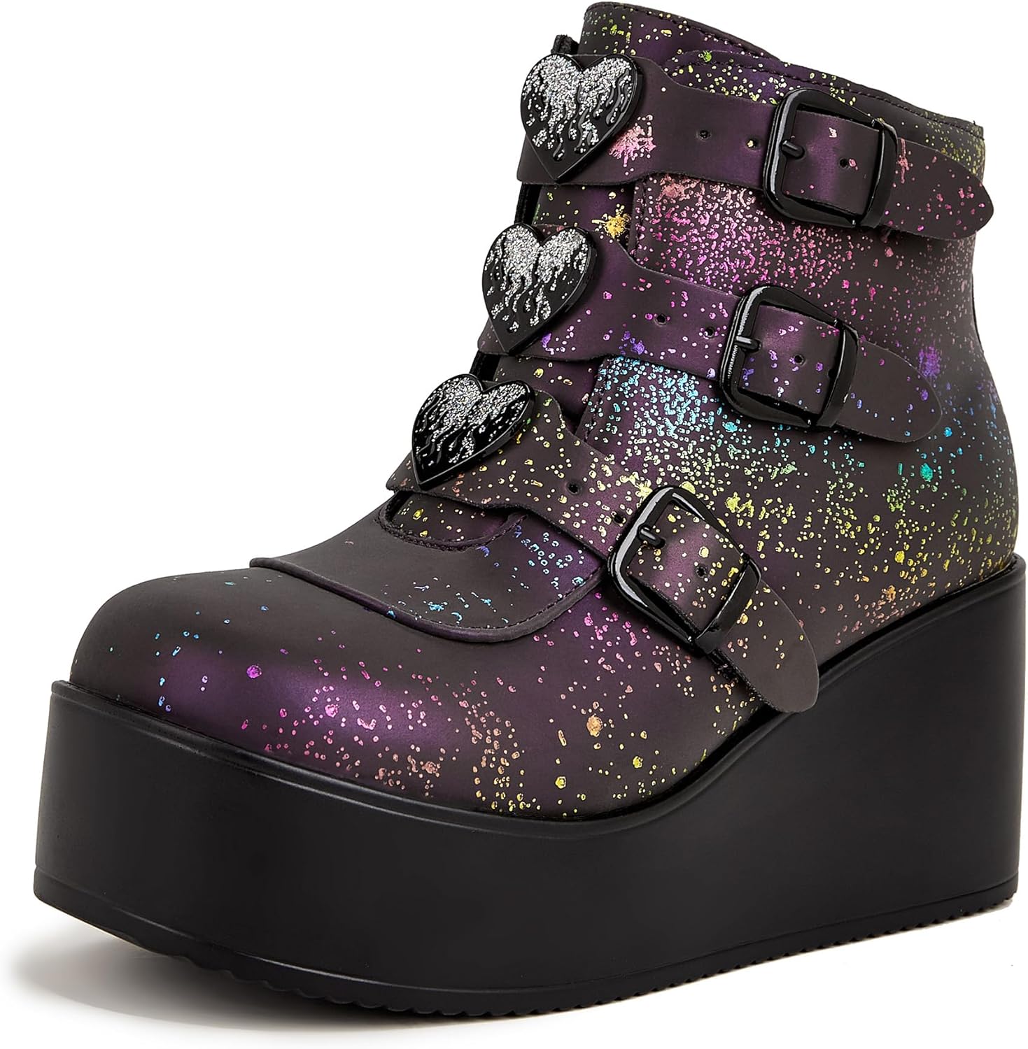 LUCKY STEP Women Platform Chunky Ankle Boots for Style Lovers