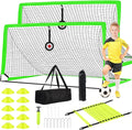 Soccer Goal Set of 2 Pop Up 6x4 ft Goals for Kids - Portable Practice