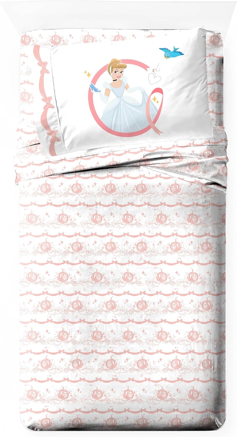 Princess Cinderella Kids Sheet Set - Ultra-Soft Bedding for Kids