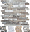 Midcard 10 Sheet Peel and Stick Backsplash Tile - Real Stone Look