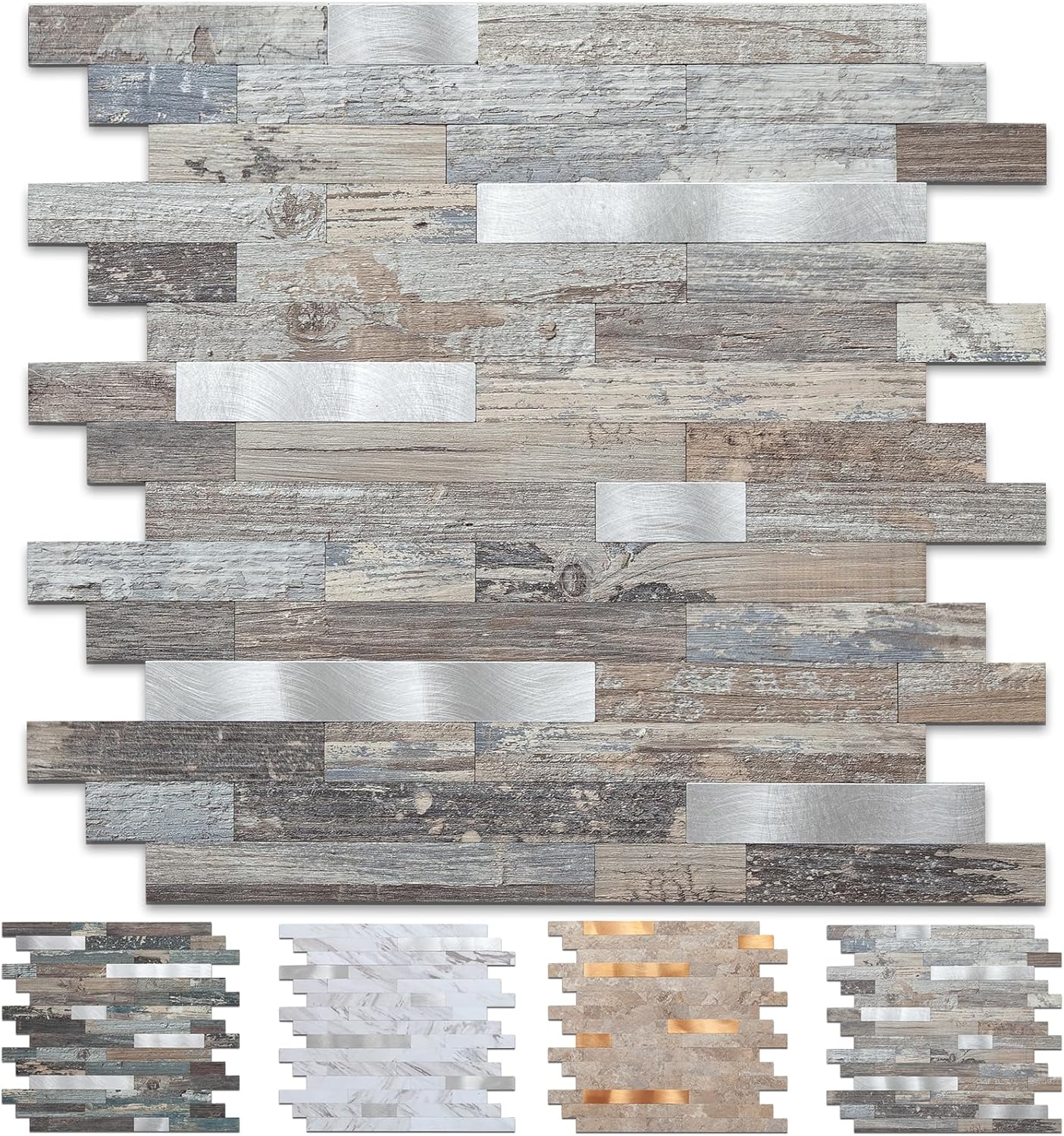 Midcard Peel and Stick Backsplash Tile for Kitchen and Bathroom