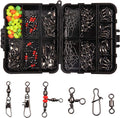 JSHANMEI 140pcs Fishing Swivels Tackle Kit - Organized Pocket Set