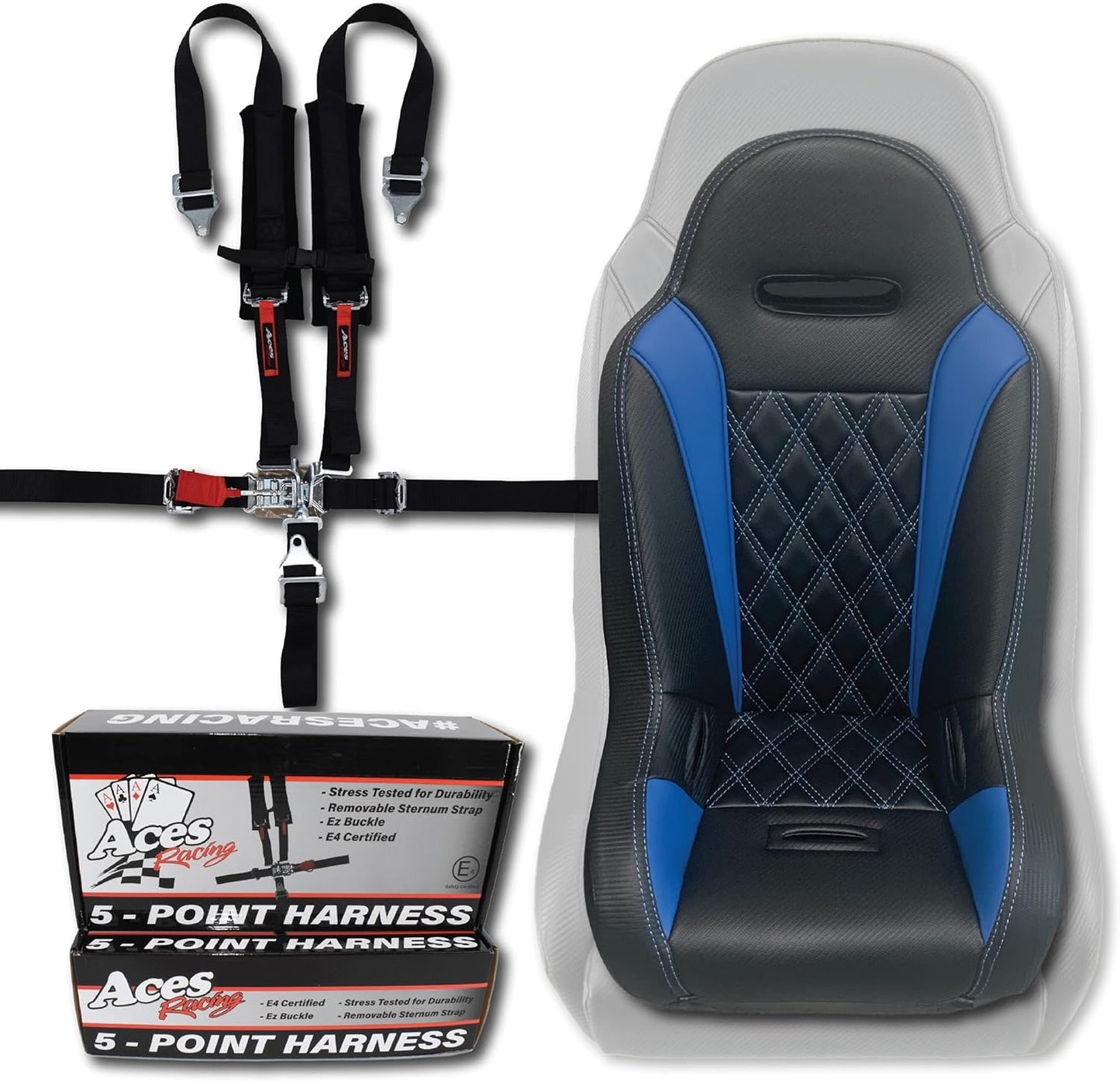 UTV Junior Seat with 5 Point Harness for Off-Road Adventures