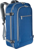 40L Travel Backpack Carry On, Navy - Expandable 10% More Space