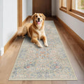 Floral 3x8 Wide Hallway Runner by Hazo Haus - Boho Decor