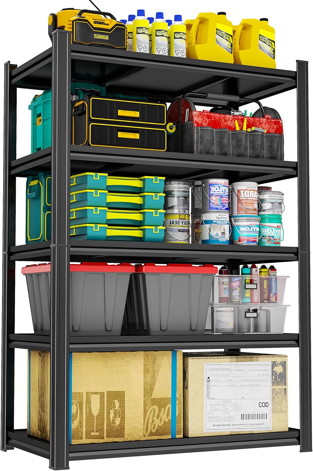 Metal Garage Shelving 5-Tier Adjustable Heavy Duty Storage Unit