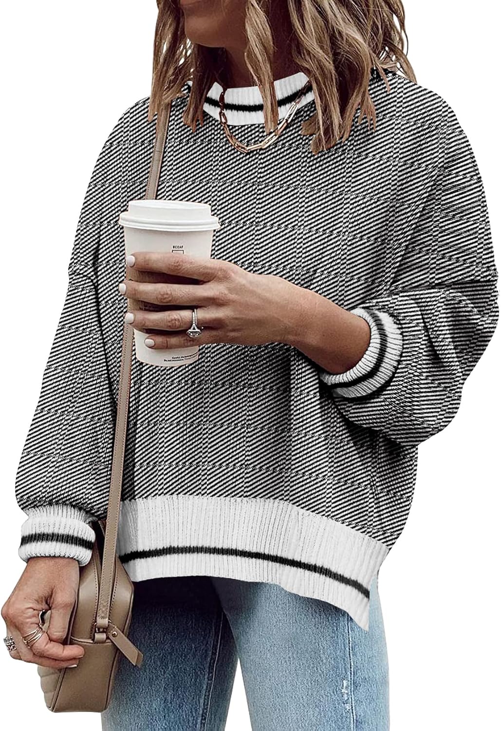 Women's Oversized Crewneck Sweaters for Cozy Fall Fashion