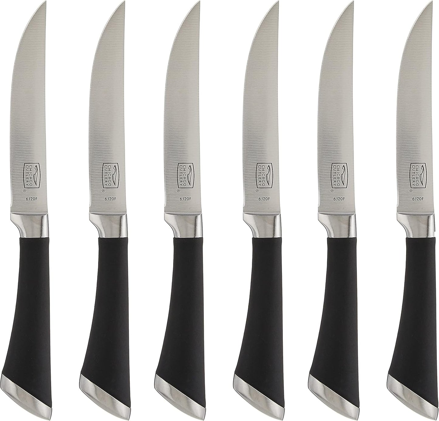 Chicago Cutlery Fusion 6 Piece Steak Knife Set for Effortless Cutting