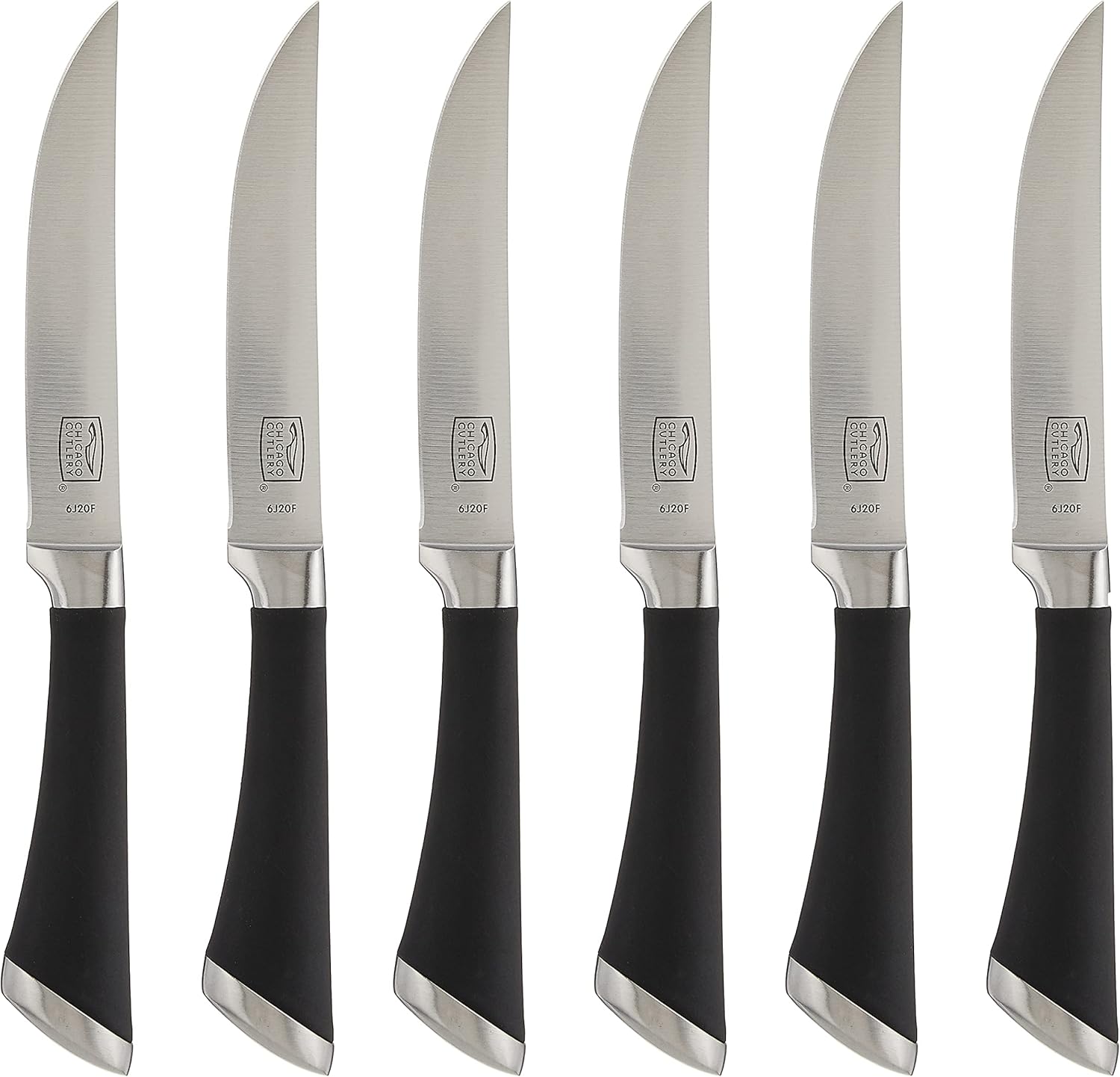 Chicago Cutlery Fusion 6 Piece Steak Knife Set for Effortless Cutting